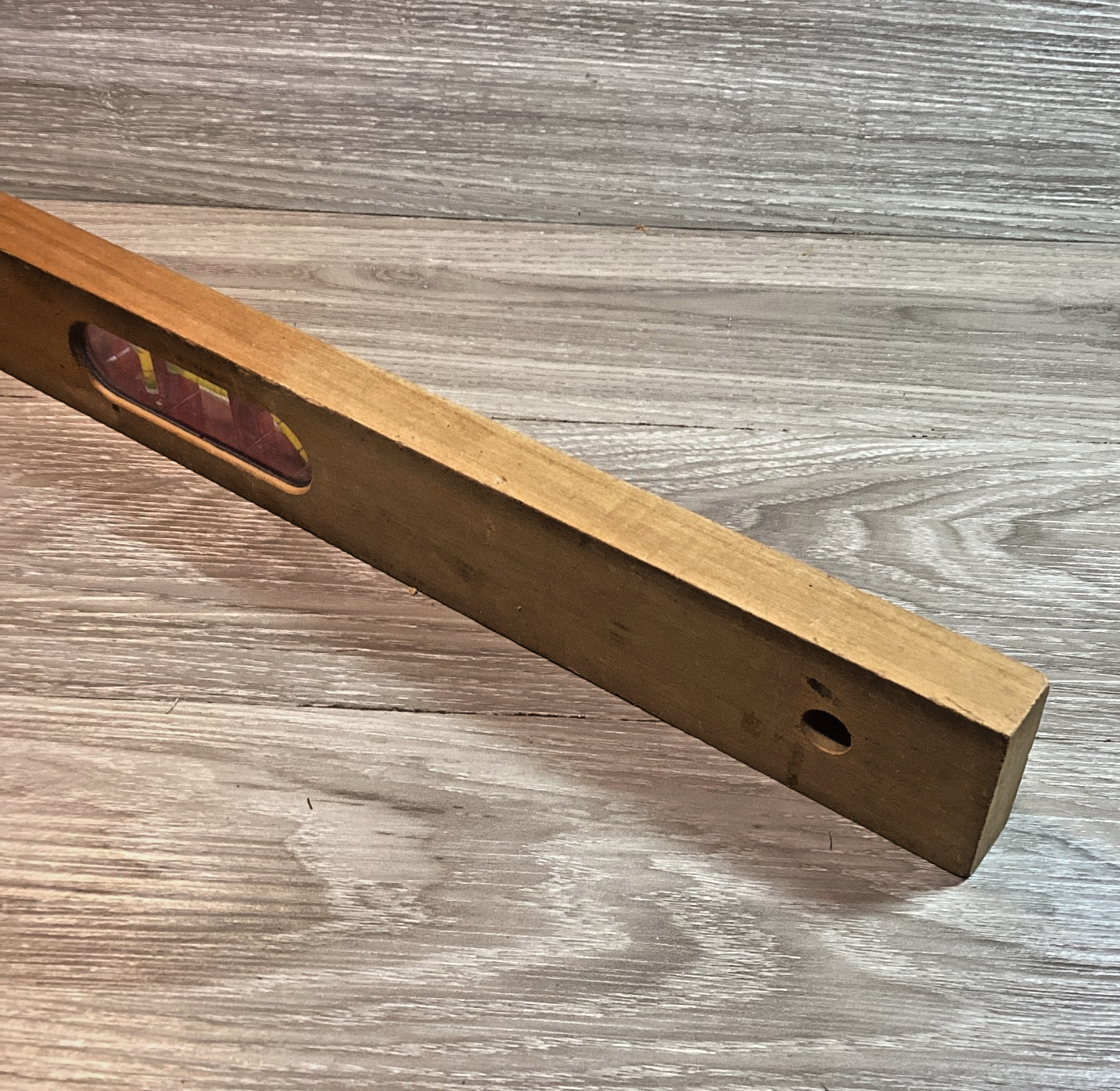 Vintage Dunlap 9-39743 Wooden 24″ Carpenter Spirit Level Plumb Hand Tool