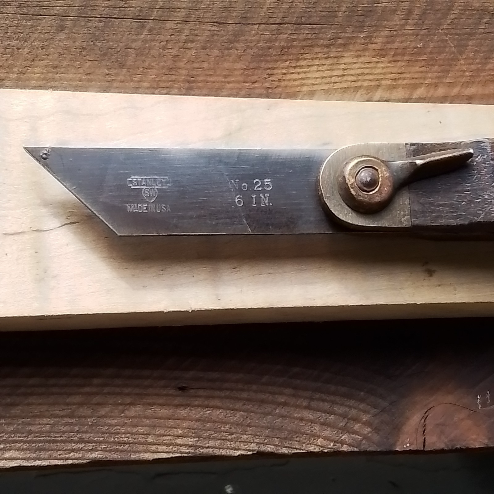 STANLEY No. 25 ☆ 6-in SLIDING T BEVEL “Sweetheart” SW♡TM 1923-1935