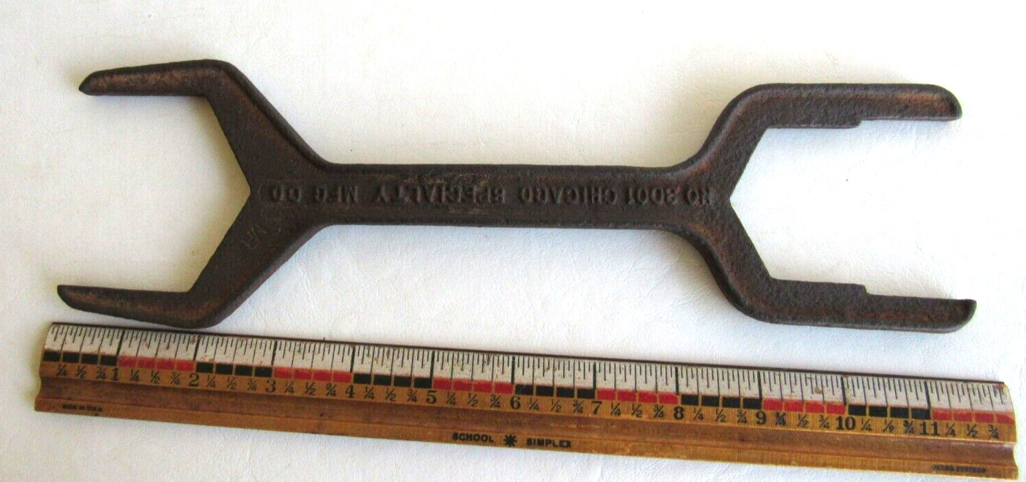 Vintage Chicago Specialty Mfg. Co. No.3001 –3 – IN – 1 Spud Wrench Made in USA