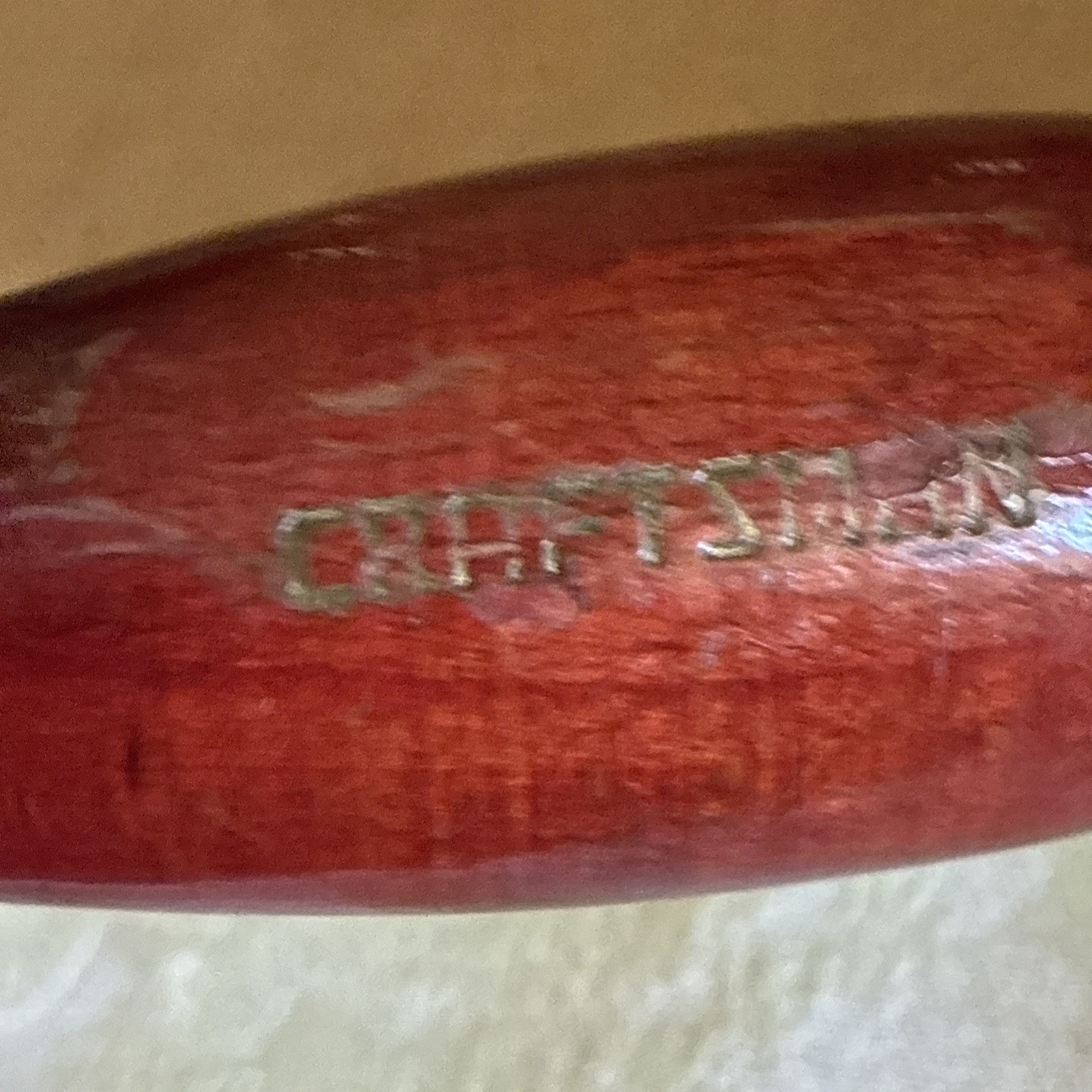 Vintage CRAFTSMAN Wood Handle Spiral Push Ratchet Screwdriver West Germany