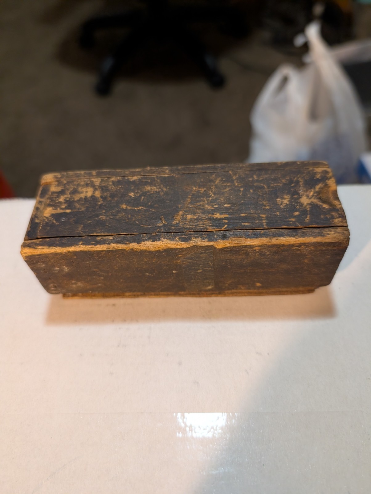 Antique Early 1900s Machined Steel Socket Set w/ Tommy Bar & Slide-Top Wood Box