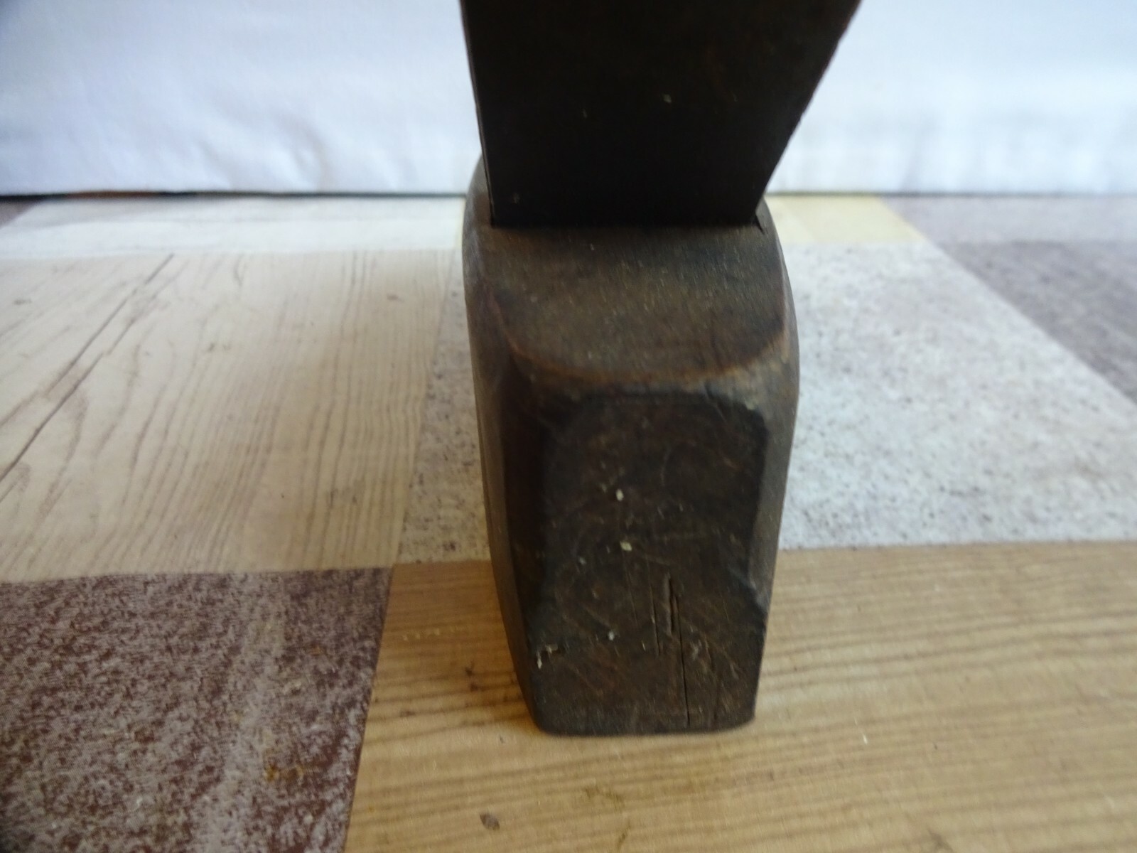 Antique Wooden Plane Cast Steel Blade Length 15 cm