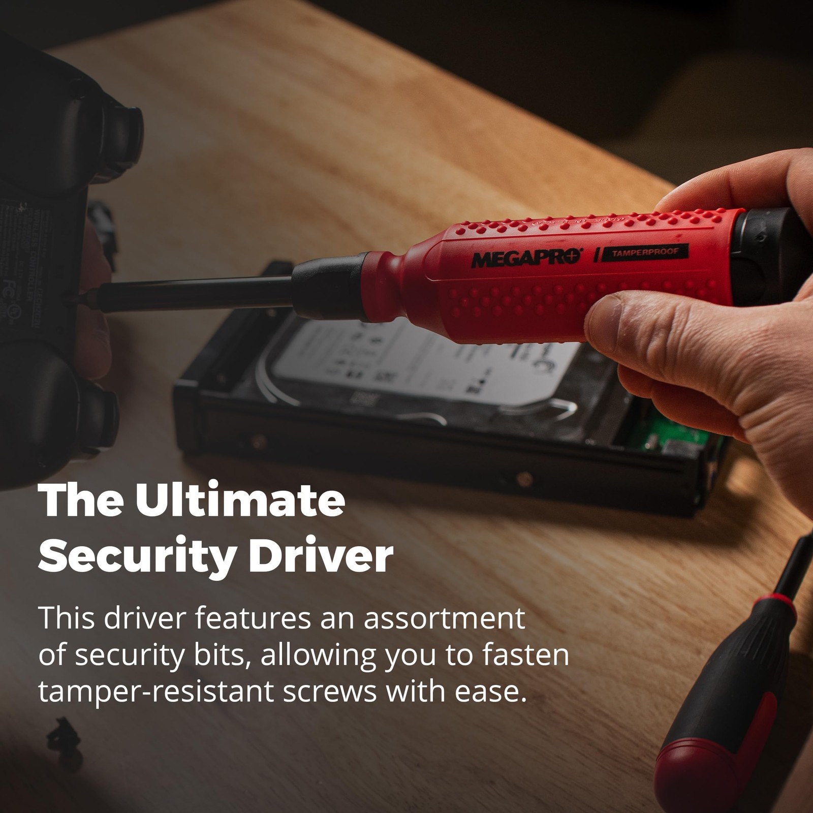 Megapro Tamperproof Security Screwdriver Set | Multi-Bit Screwdriver with ¼