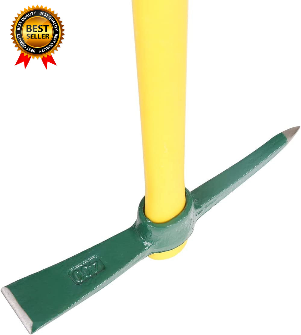 18 Inches Steel Forged Pickaxe Sturdy Durable Mattock Hoe Weeding Pick Axe
