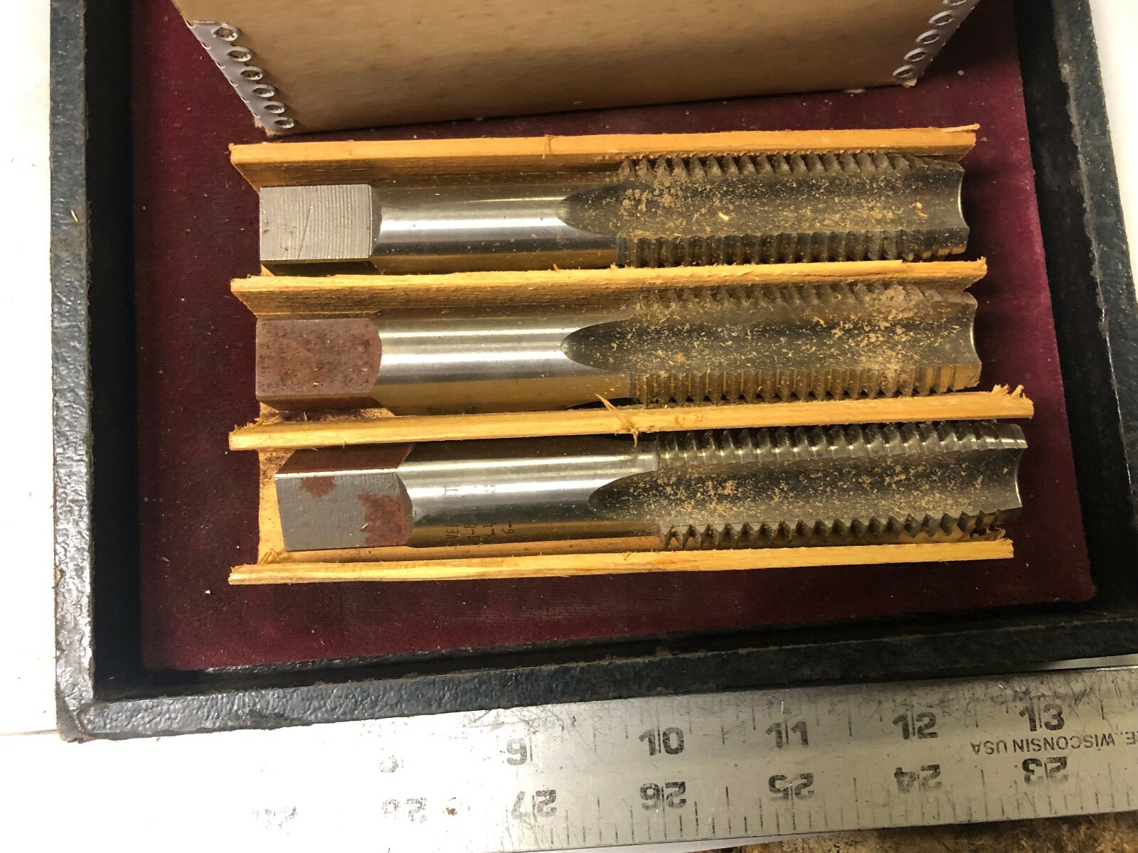 MACHINIST LATHE MILL UNUSED Vermont Plug Taps 1 – 8 6 Pieces