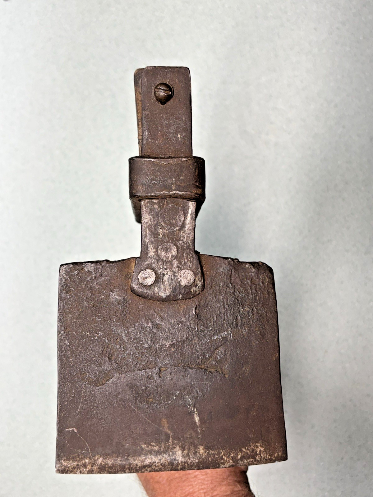 Antique Primitive Hand Adze strapped straight old school NICE collectible