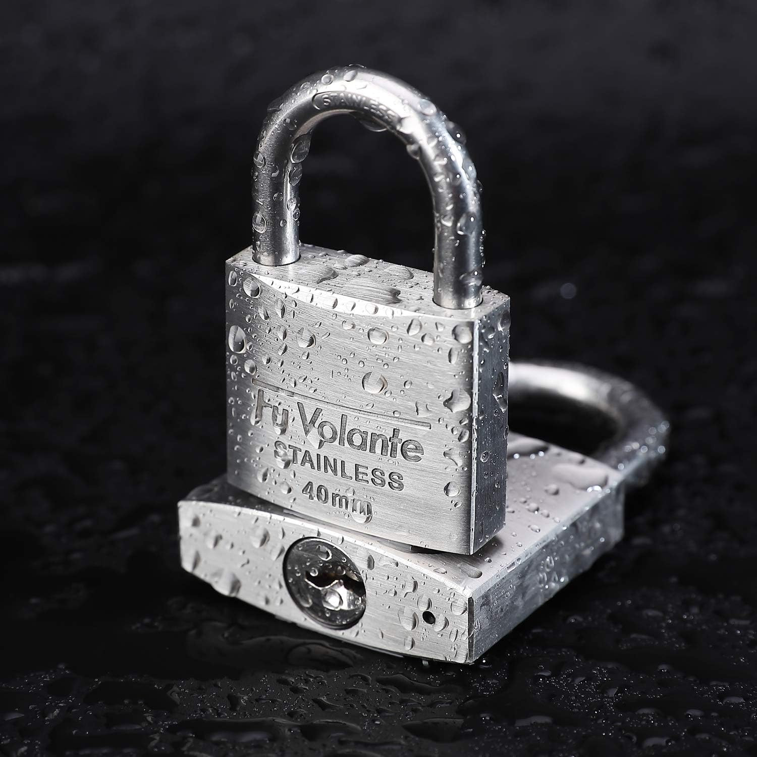 Stainless Steel Pin Tumbler Padlock, 304 Marine Series, Weatherproof Padlock for