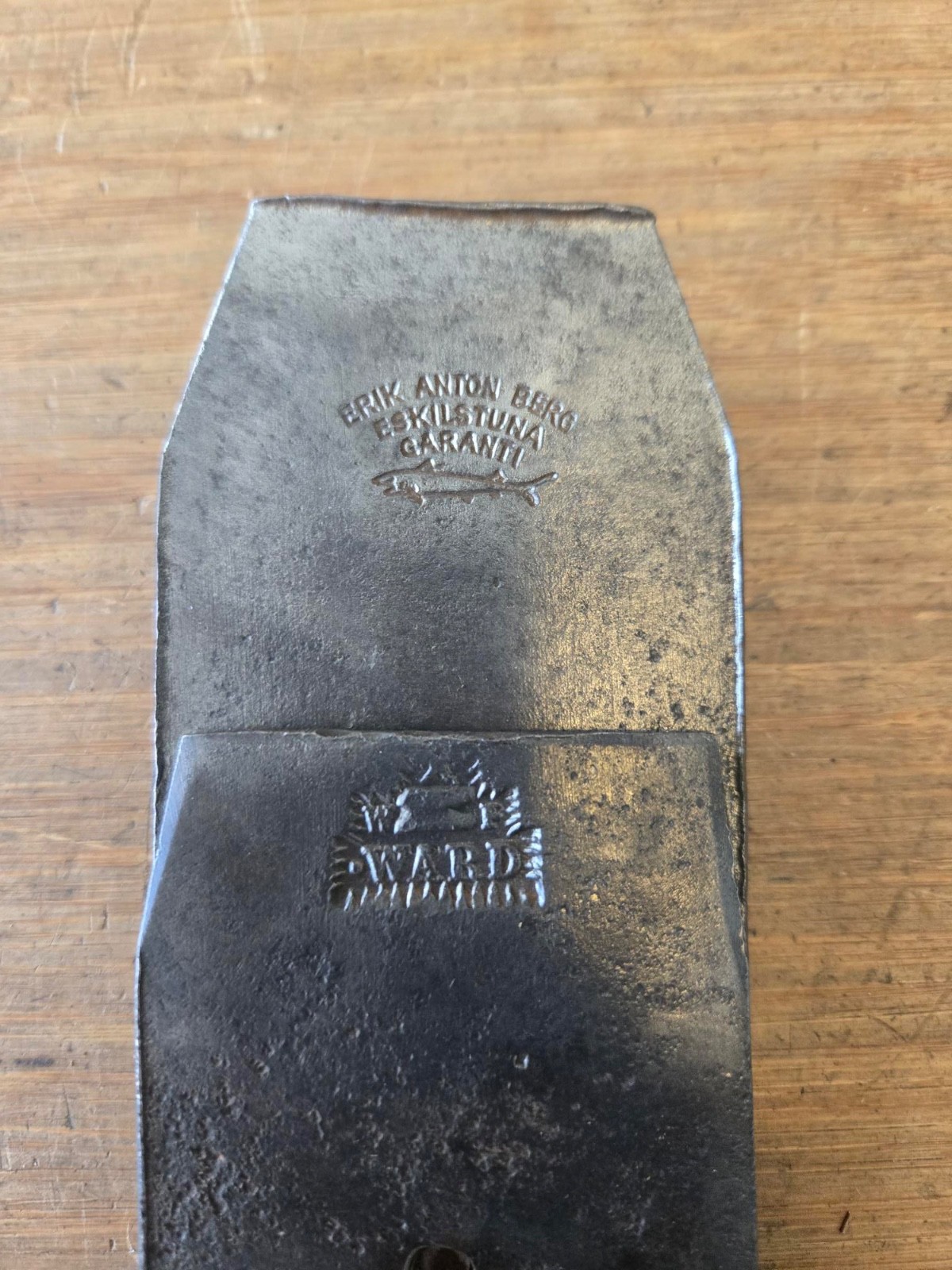 Antique Erik Anton Berg Tappered Iron and Chipbreaker 2 1/2 inch Hard to find