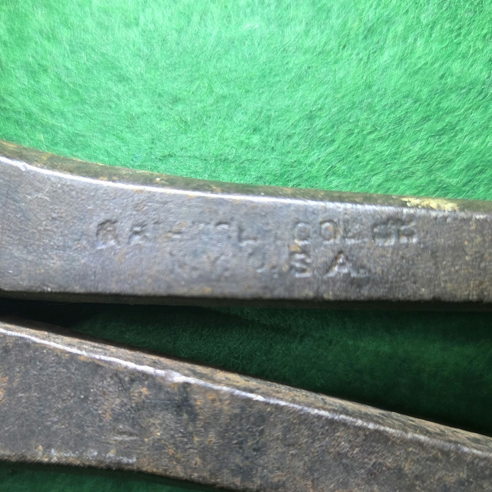 Vintage Gas Burner Pliers 10.5 Inch Round Nose USA Maker Stamped