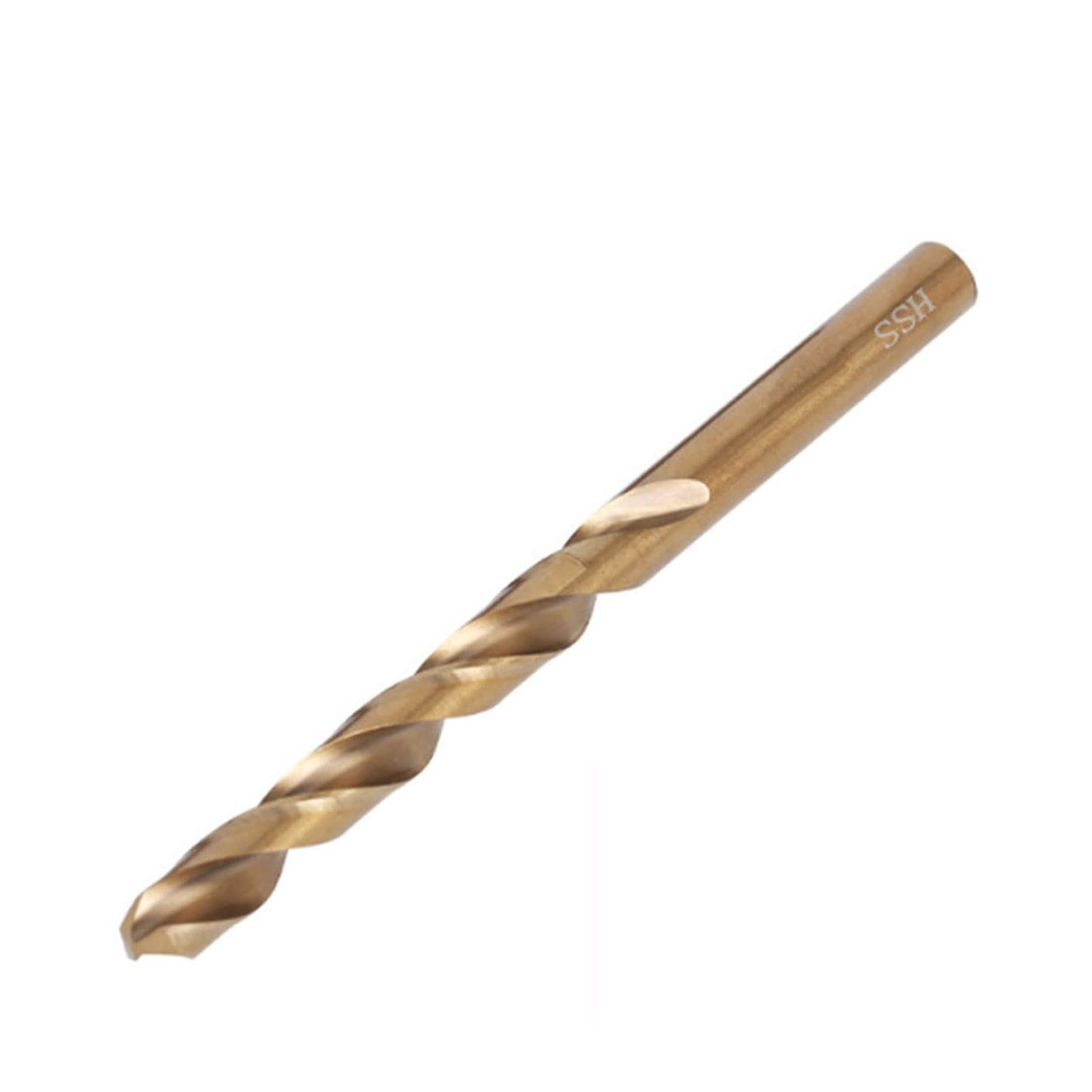 TA-VIGOR 12mm Straight Shank Twist Drill Bit, High Speed Steel M35 Cobalt Twi…