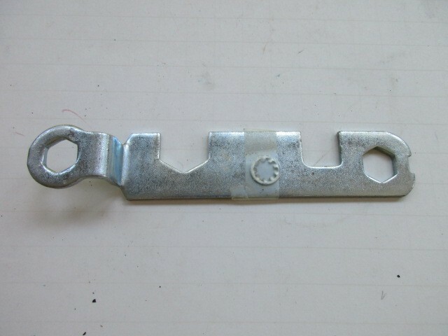 Vintage Bike Wrench 5 in 1 Steel Multi Tool 1980s Just over 5.5″ long