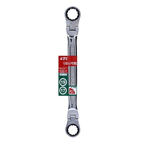 KTC Gear Wrench LMR1-1719F-F Flex Head 17x19mm Ratcheting Box Wrench Japan