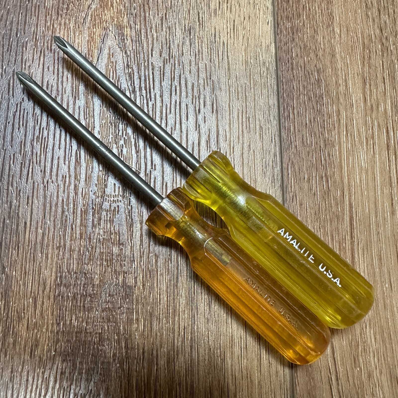 Lot of 2 Vintage Amalite USA Phillips Screwdriver #1
