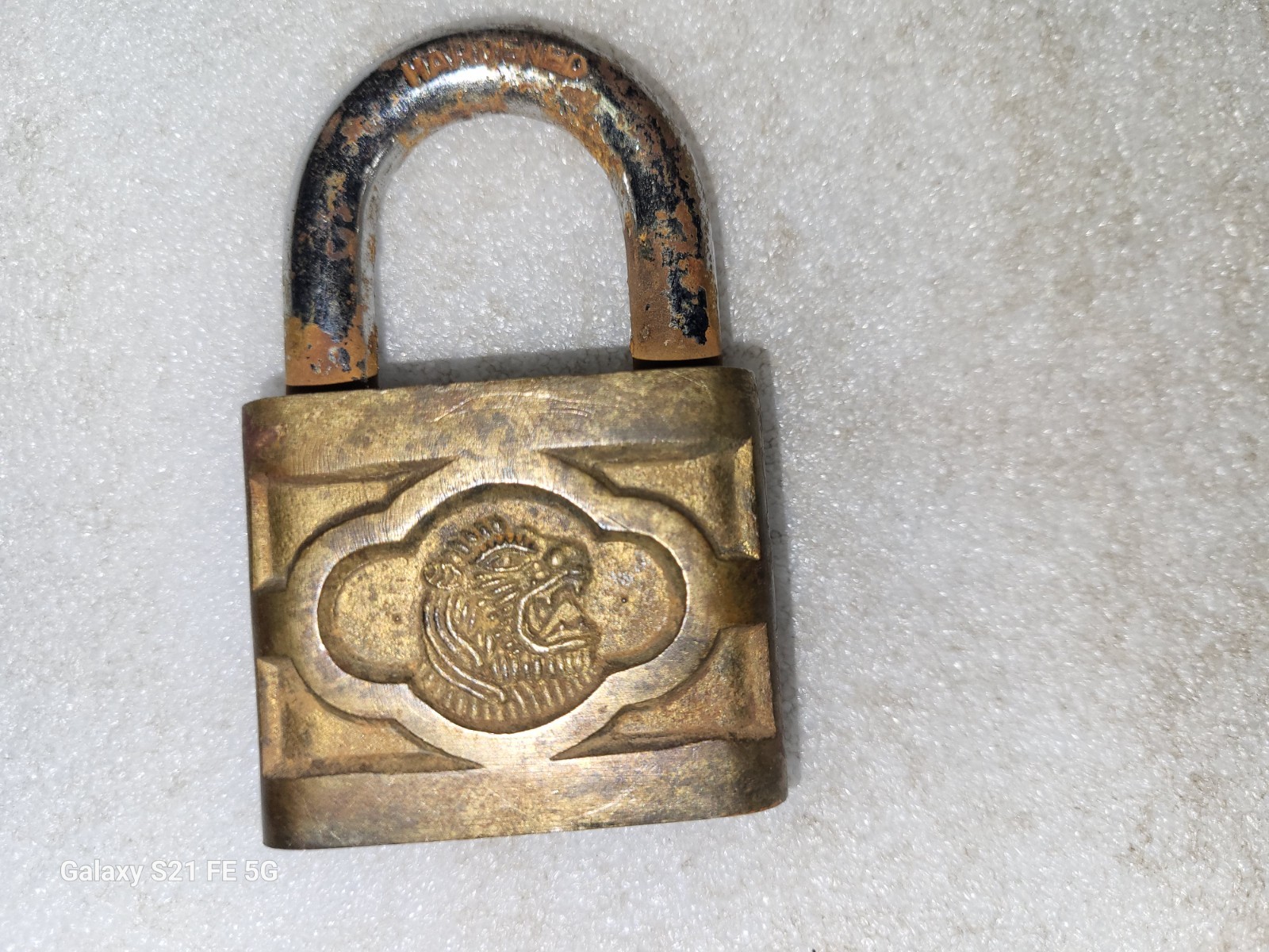 Vintage Lion Brand Brass Padlock No Key