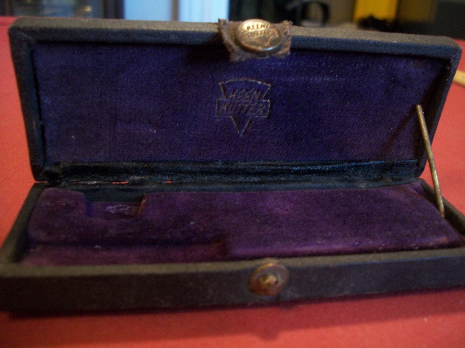 Rare Antique Keen Kutter Tool or Instrument Felt Lined Collectable Storage Box