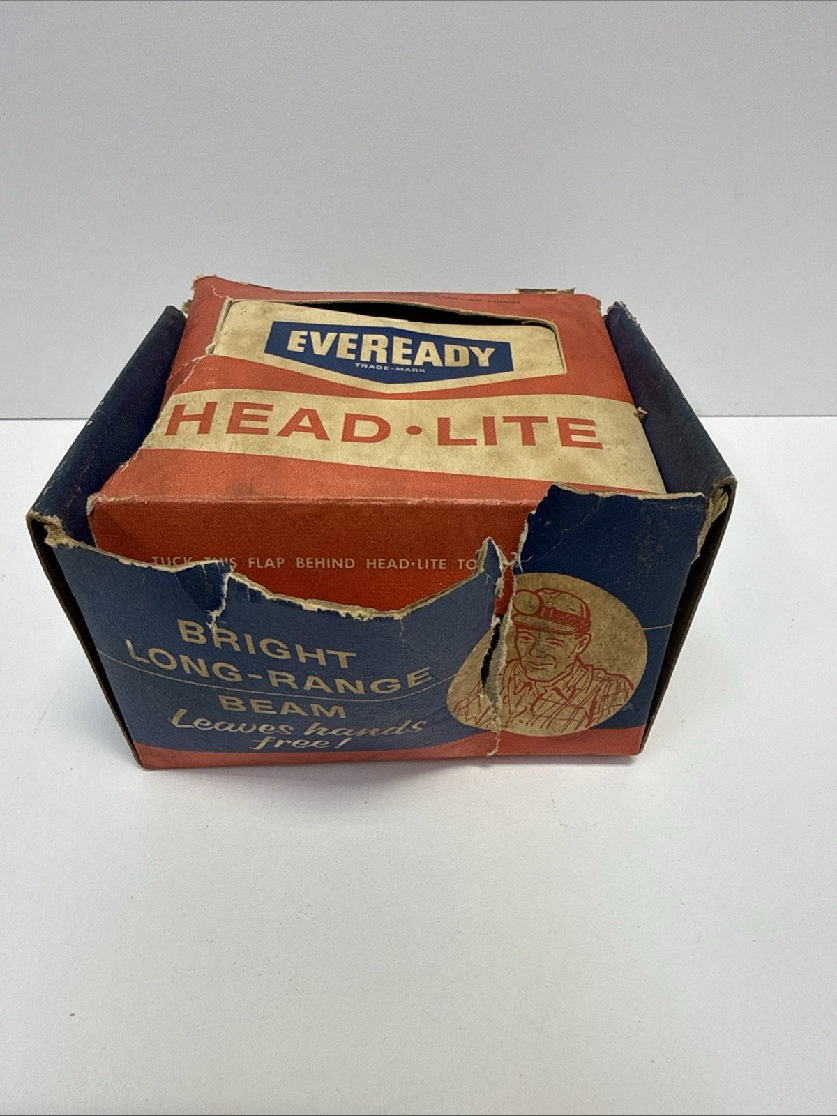 Vintage EveReady Headlight Bright Long Range Beam No34 NOS In Box Rare OldStock