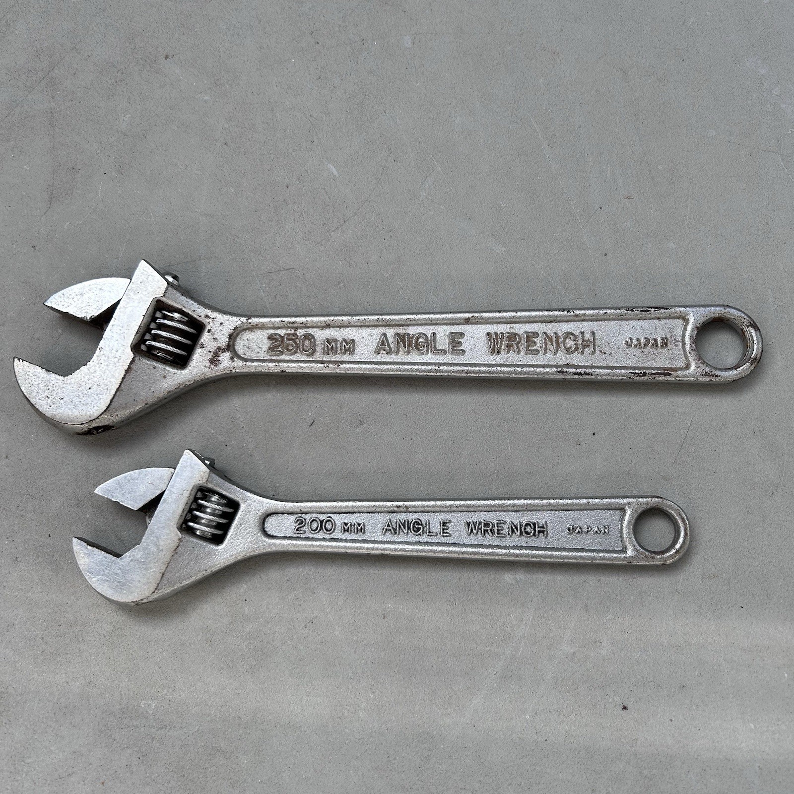 Vintage TOYOTA Motor Adjustable Angle Wrench 250mm 200mm Car Maintenance Tool