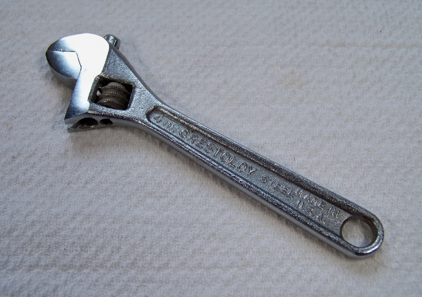 Vintage CRESCENT TOOL CO. Small 4″ CRESTOLOY Jamestown NY Adjustable Wrench Tool