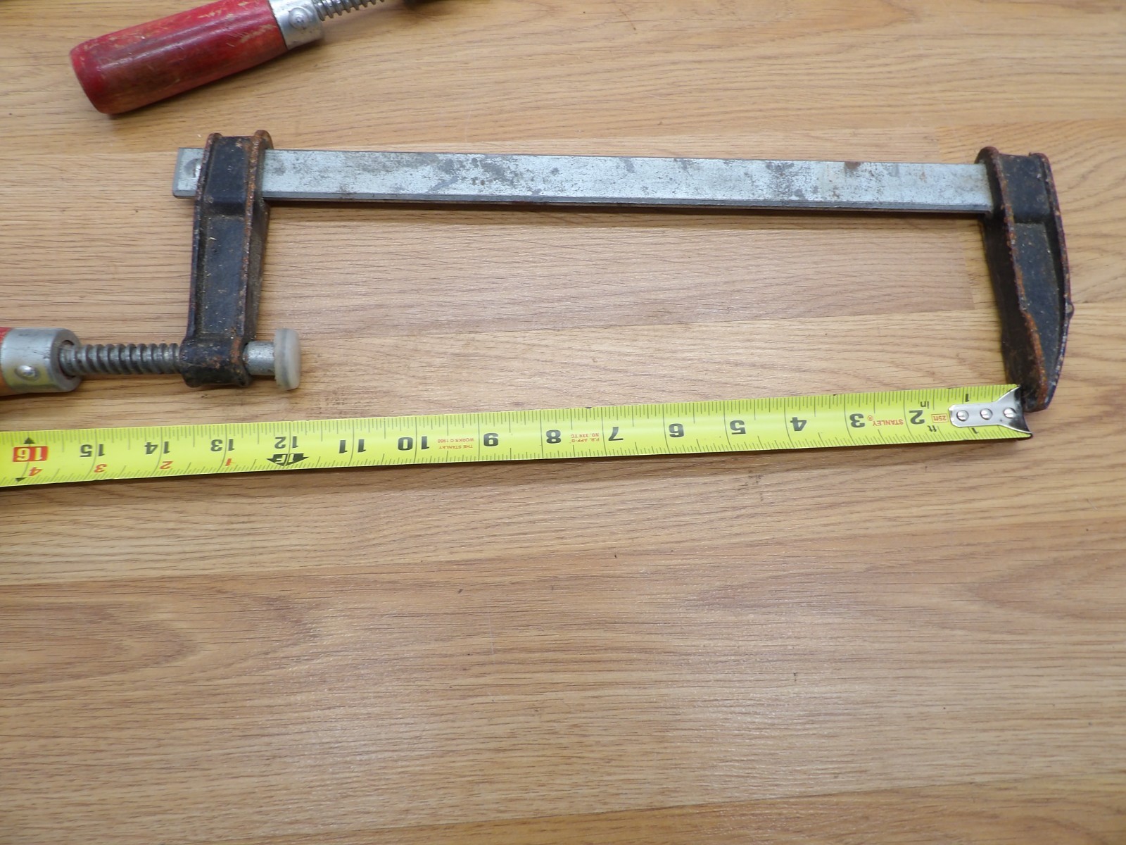 Two Vintage Original F Bar Clamps-12Inches-Free Shipping!!!!!