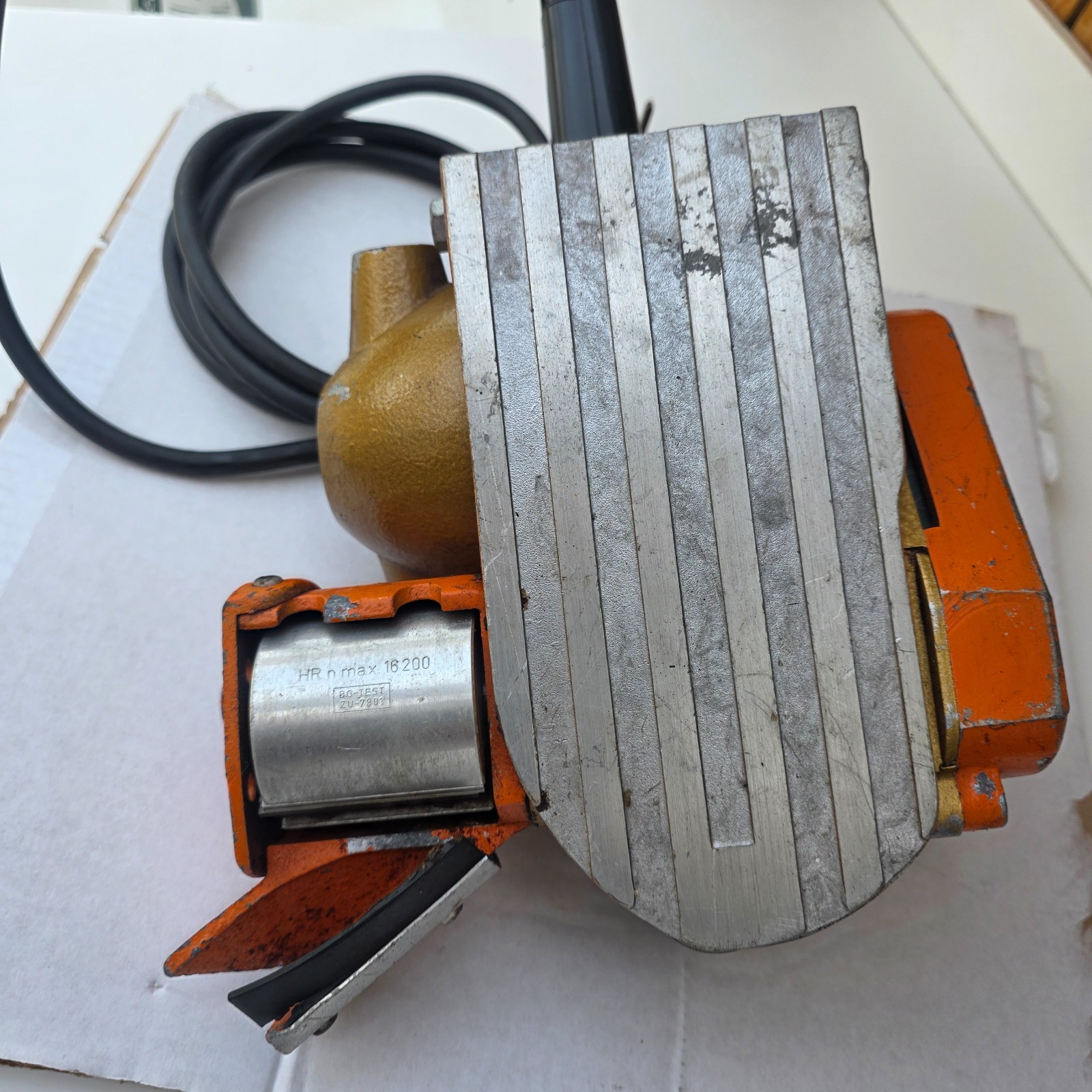 Hoffmann Hebor Adler BHM-55 Hand held edge lipping planer, 220v (Swiss made)