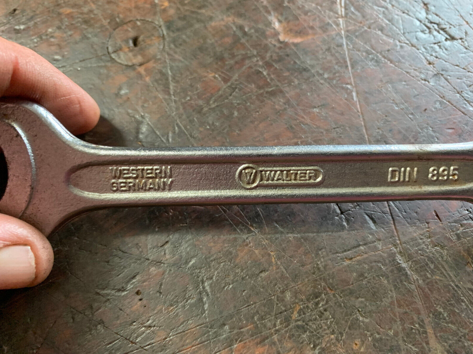 Vintage Walter Mercedes Benz Open End Spanner 19- 17mm. Old German Car Tool Kit