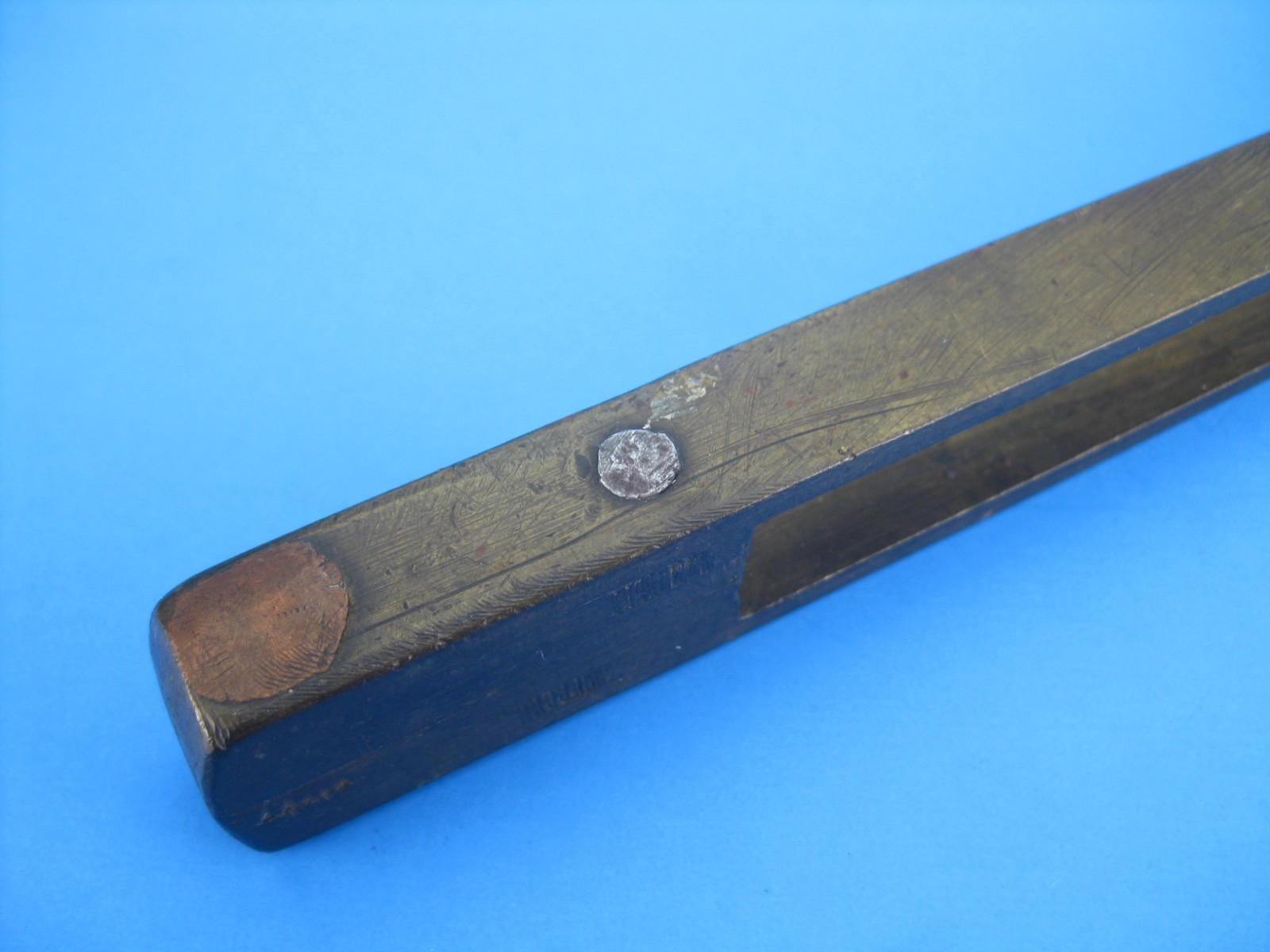 Mystery Tool – 8″ Brass or Bronze Tongs Handmade Homemade Vintage Unknown Use