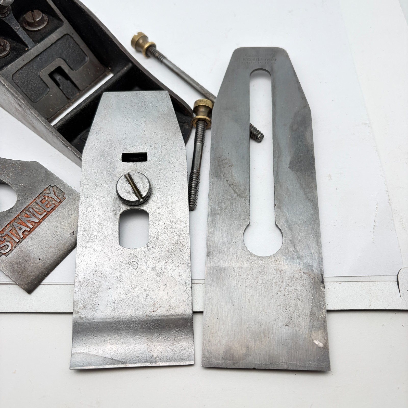 Vintage STANLEY Bailey No. 4 Plane Woodworking Tool – No. 4 (12-004) Blade