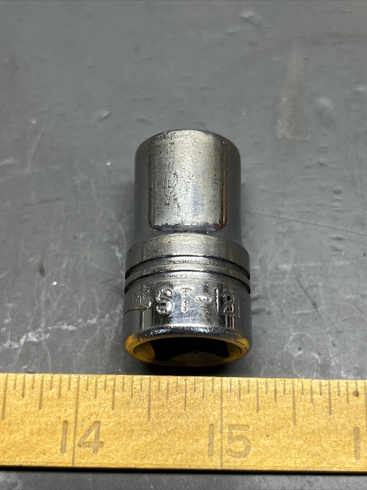 Vintage Williams Tools ST-1218 9/16” 12 Point 1/2” Drive Socket! Decent Shape!