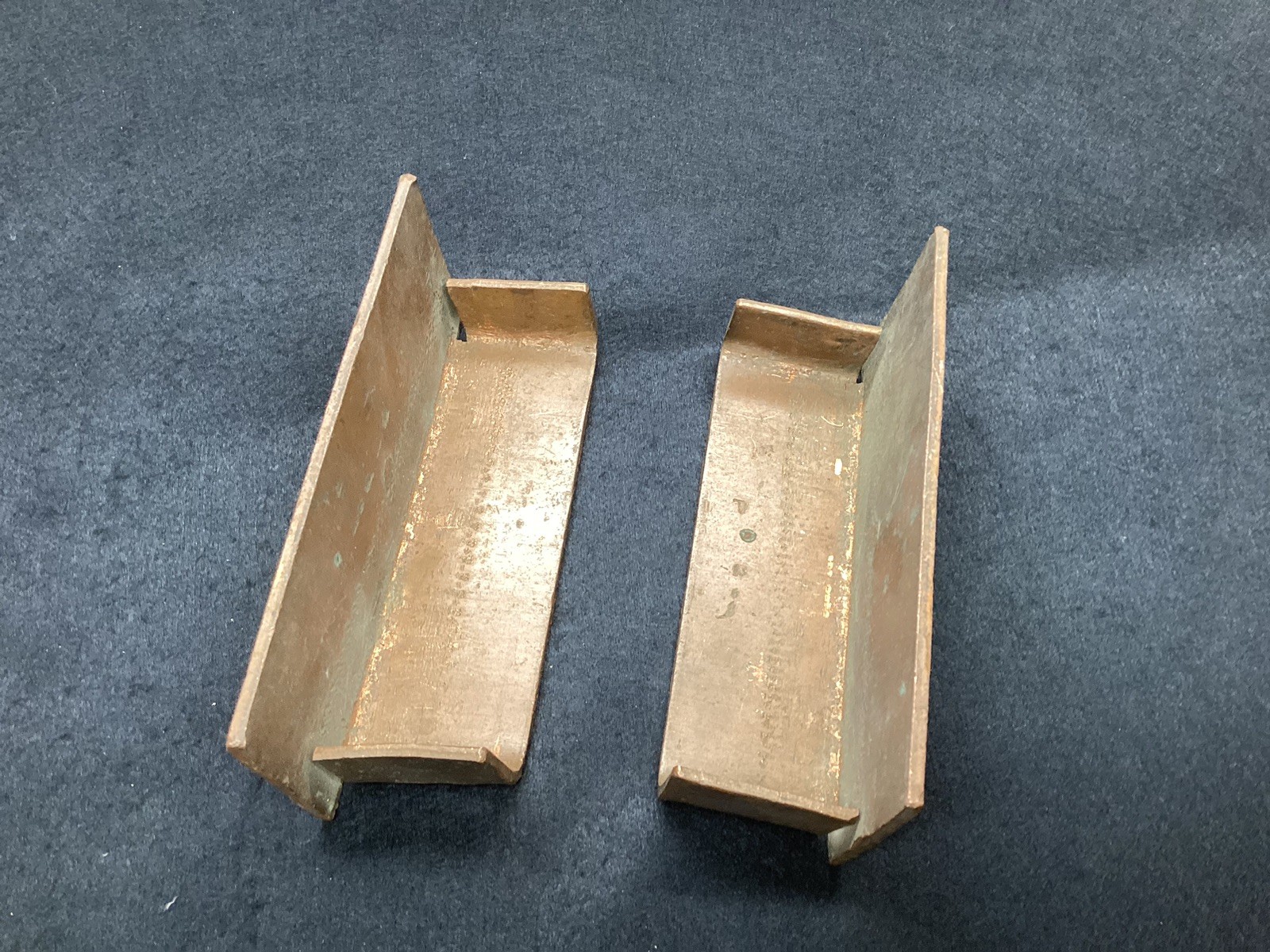 Custom Made Copper Vise Jaw Covers 5” Soft Jaws Pair Heavy Copper ! L👀K !