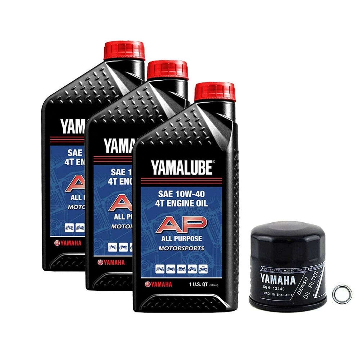 Yamaha Yamalube 2019-2021 Grizzly/Kodiak 700 10W-40 Oil Change Kit