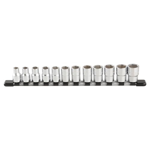TONE HS412 1/2″ (12.7mm) Hexagonal Socket Set with Holder, Includes 12 Pieces