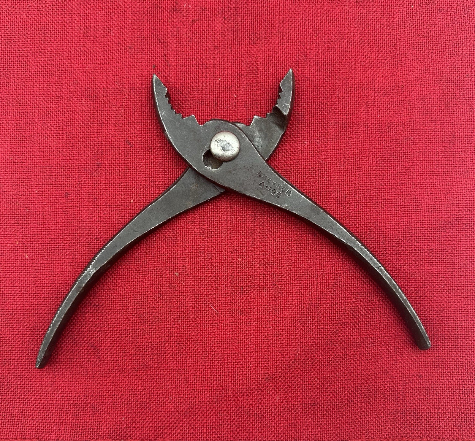 Chevron A-105 Slip Joint Pliers Vintage Used