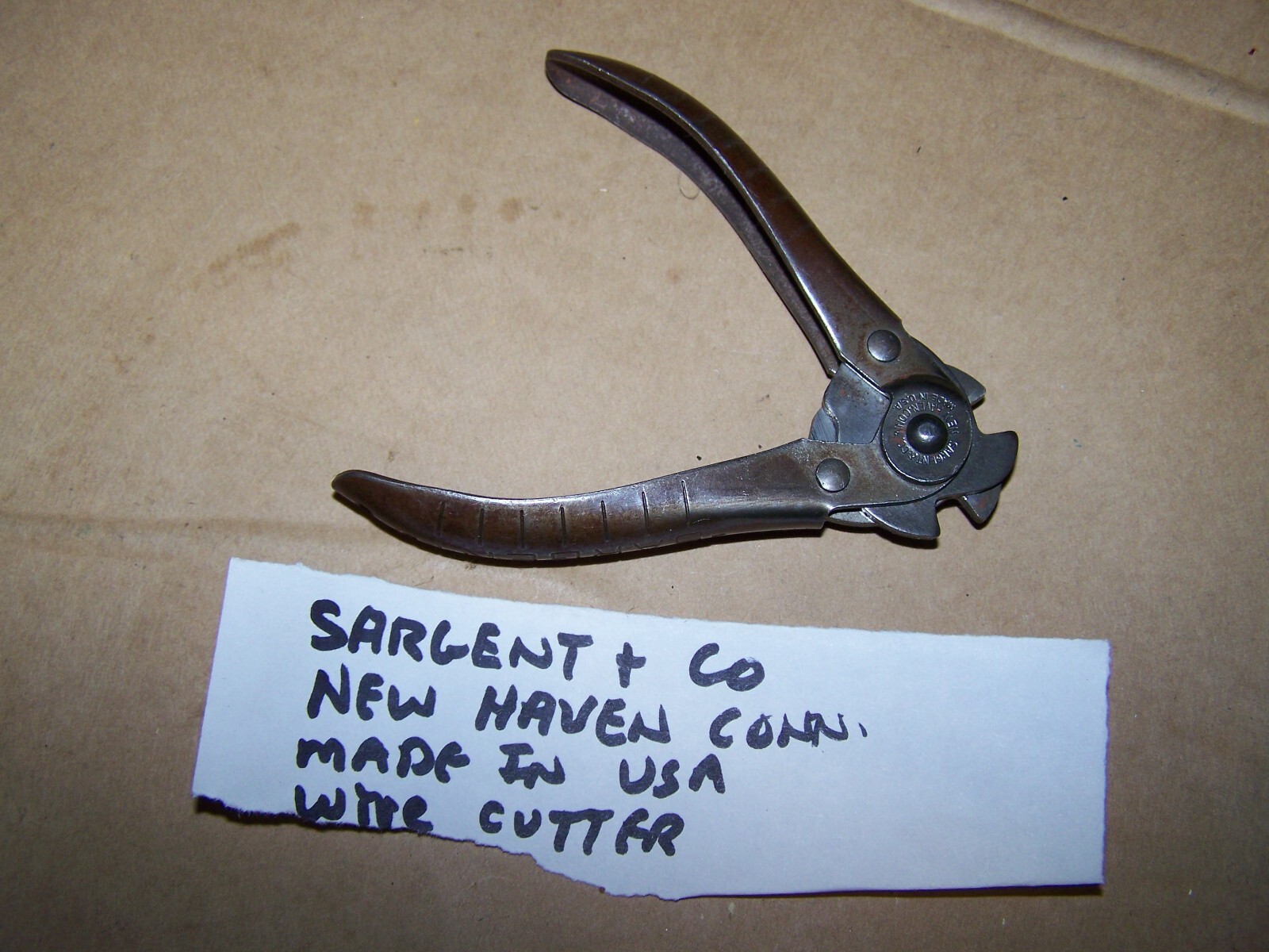 Vintage SARGENT & CO. Twin Jaw Wire Cutters 4 1/4″ Long New Haven CT. USA Made