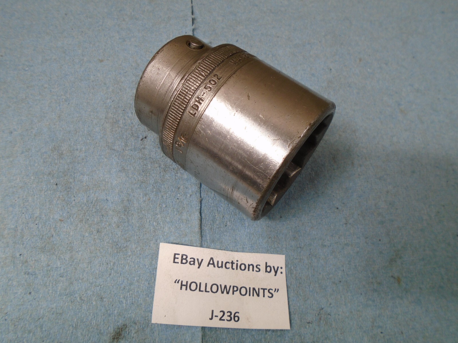 Snap-On LDH502 Loxocket Socket 3/4″ Drive Size 1-9/16″ 12 Pt. 1951 Dated J236