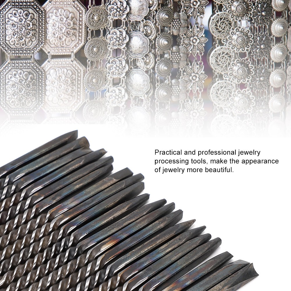 20Pcs/Set Professional Jewelry Anvil Chisel Tools Processing Making Carving