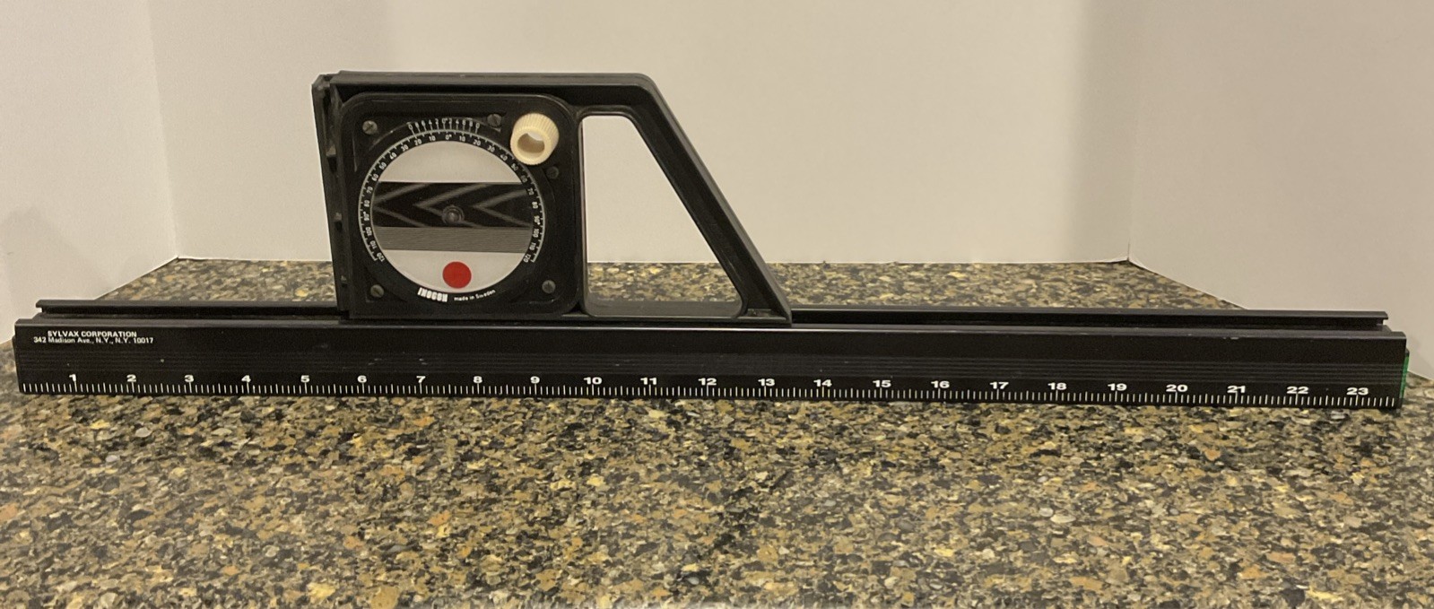 Vintage Swedish Made Inogon Level Angle Finder Sylvax Corporation New York 24”