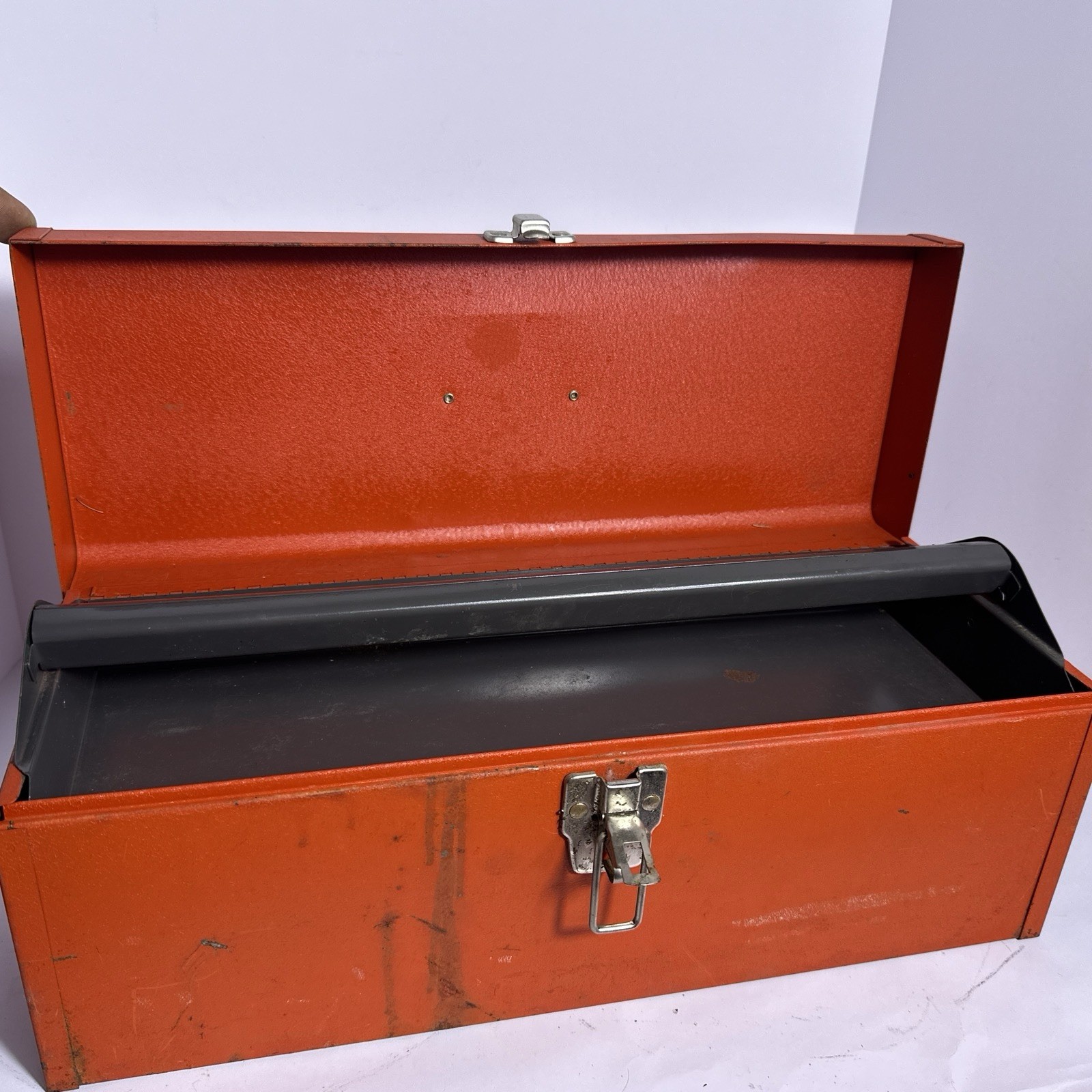 Vintage Kennedy KK-19 Red Machinist Tool Box w Tray USA