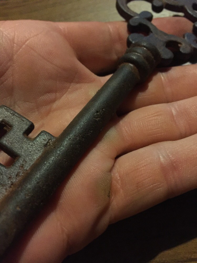 Victorian Door Key Cast Iron Metal Cathedral Castle Medieval Church Decor GIFT