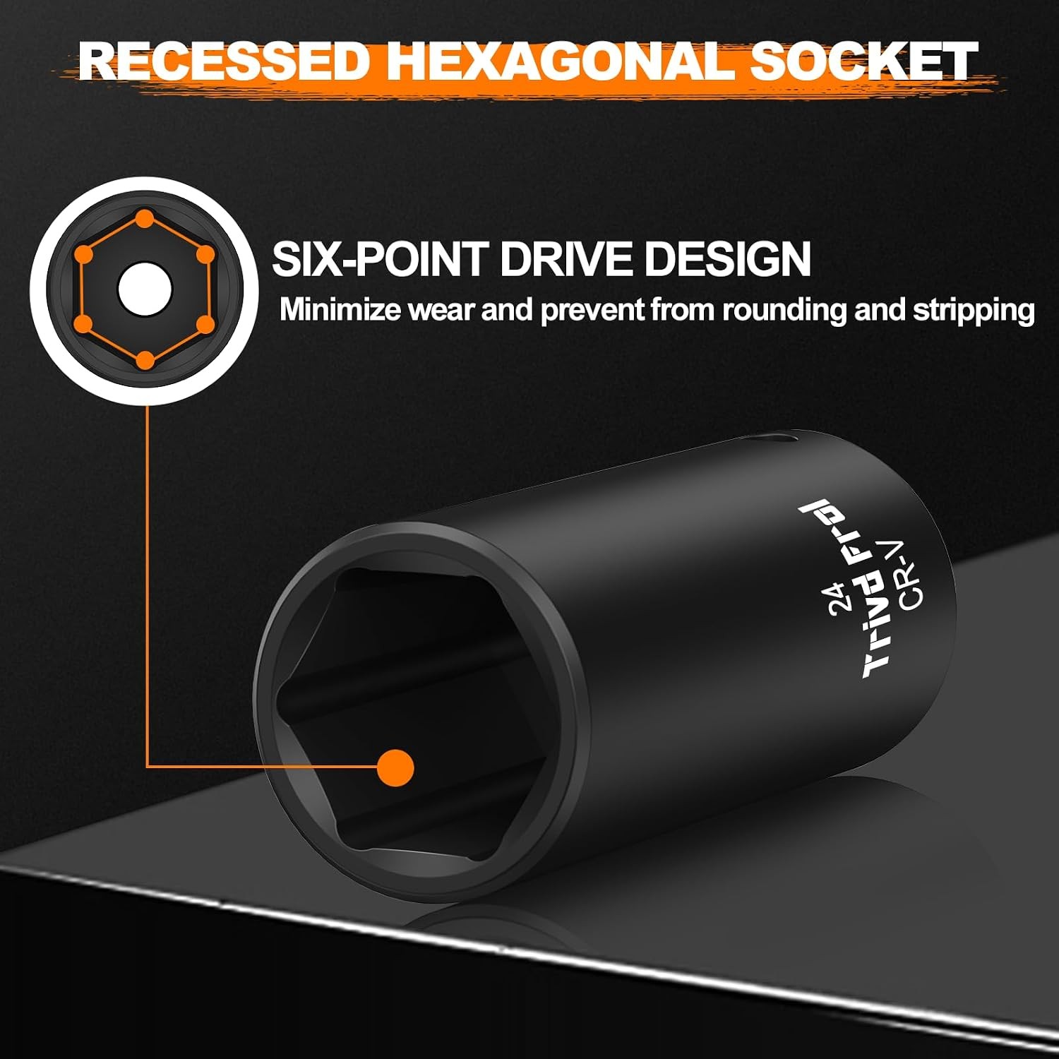 Impact Socket Wrench Set 1/2″ Drive 65pcs Impact Socket Set Metric & Standard