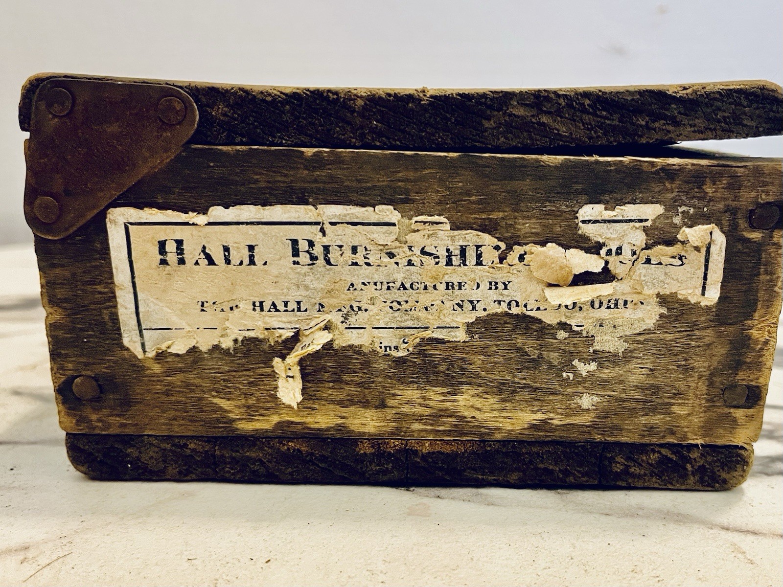 VINTAGE HALL MFG BURNISHING Cylinder Engine Kit TOOLS ORIGINAL BOX Toledo, Ohio