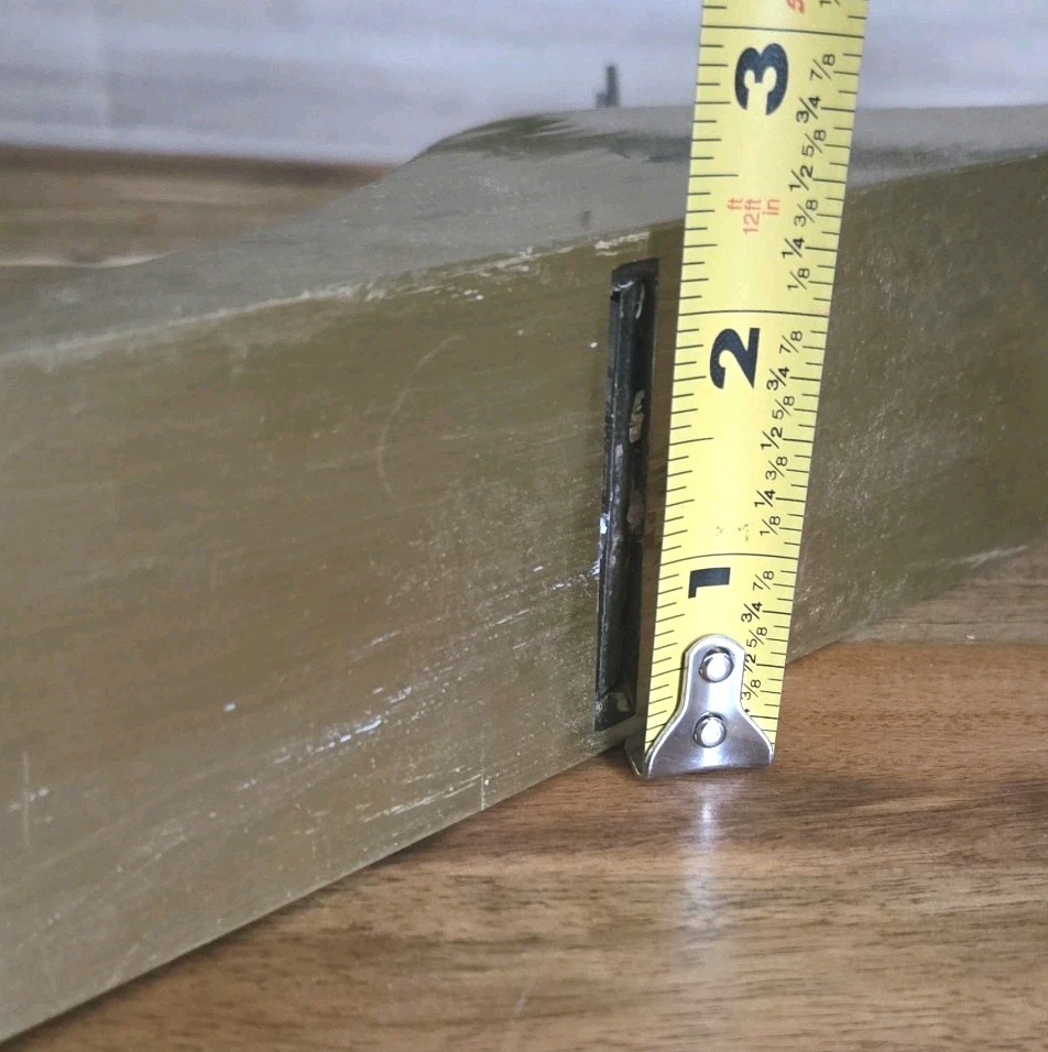 Vintage AMT Brass Clad 11.5″ X 2″ Wood Working Plane Japanning Black