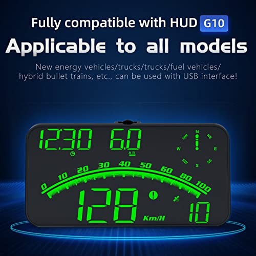 wiiyii Heads up Display for Cars Speedometer for Car, HUD Digital GREEN
