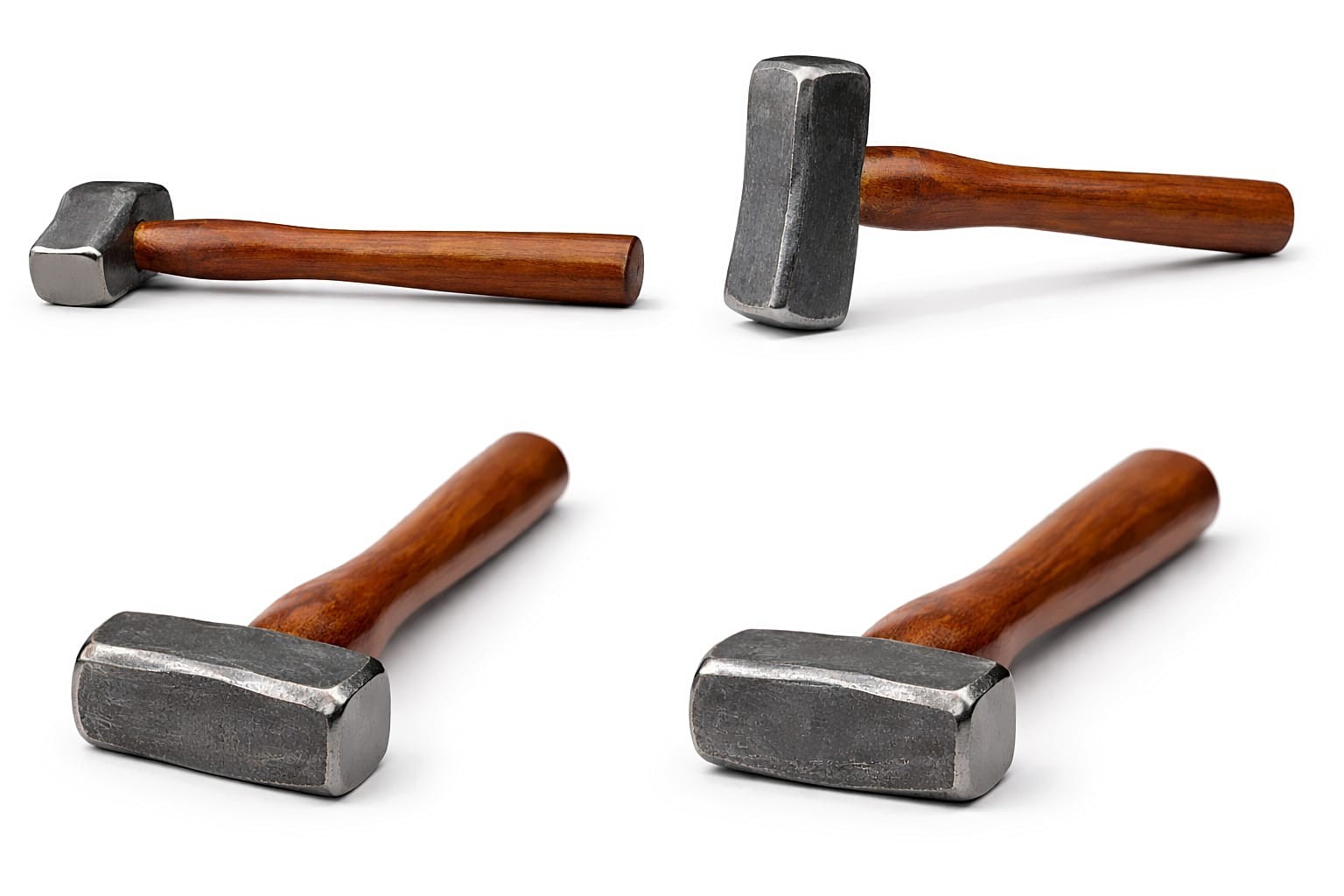Professional Sledge Hammer Handmade Blacksmiths Hammer Solid Iron Head, 2.6 lbs