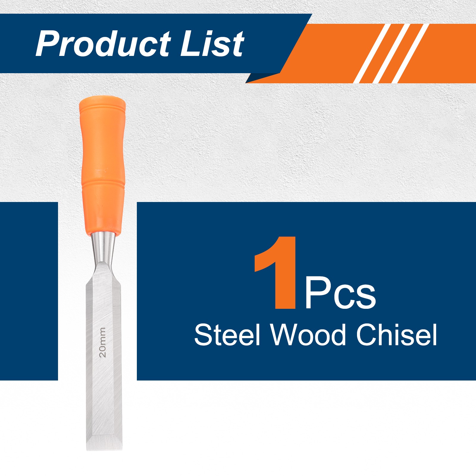 Wood Chisel 13/16″ Beveled Edge Blade Wood Working Flat Chisel with Handle