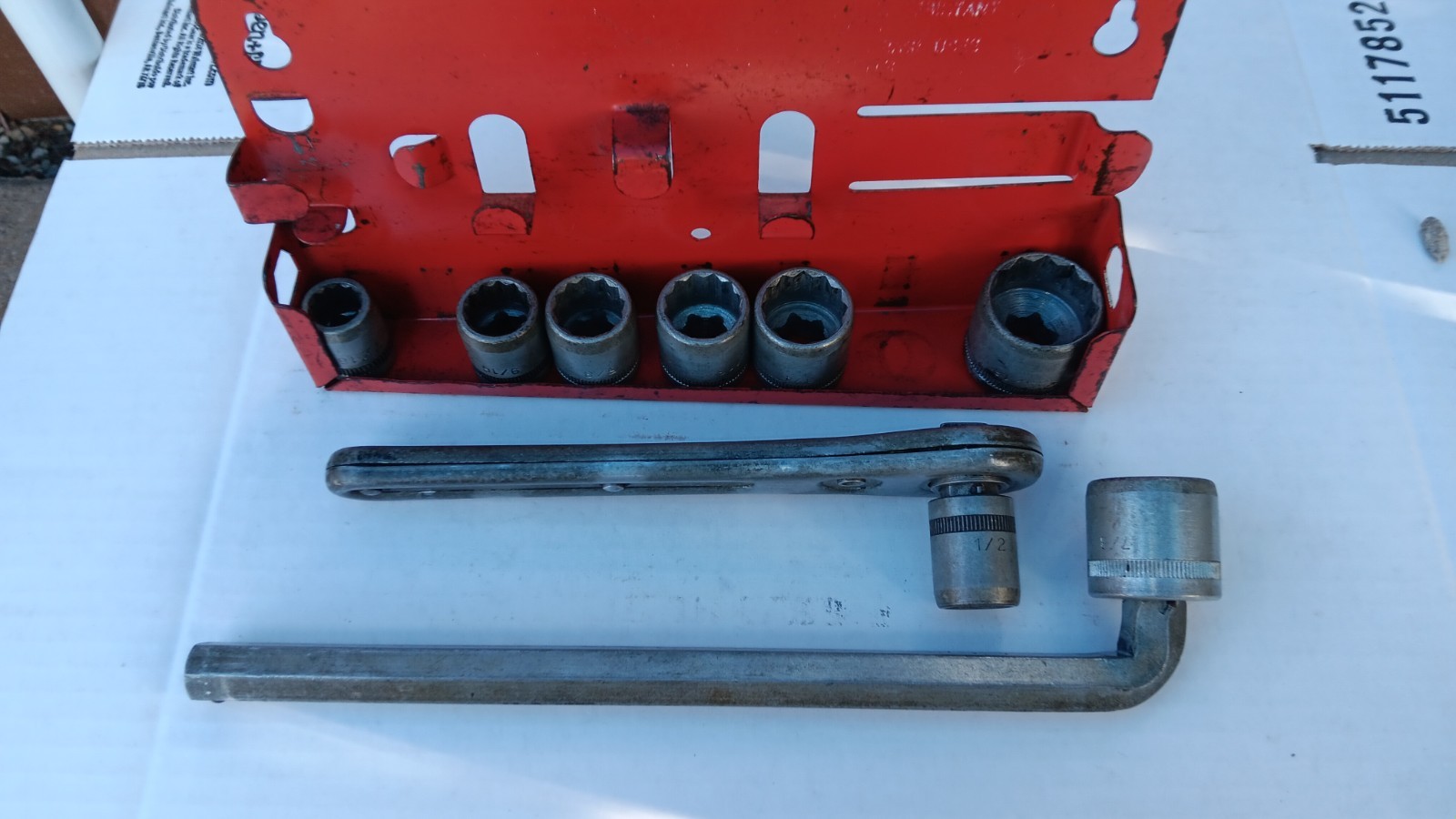 11-Piece 1/2″ Hex Drive Socket Wrench Set Western Auto Supply Co H2913