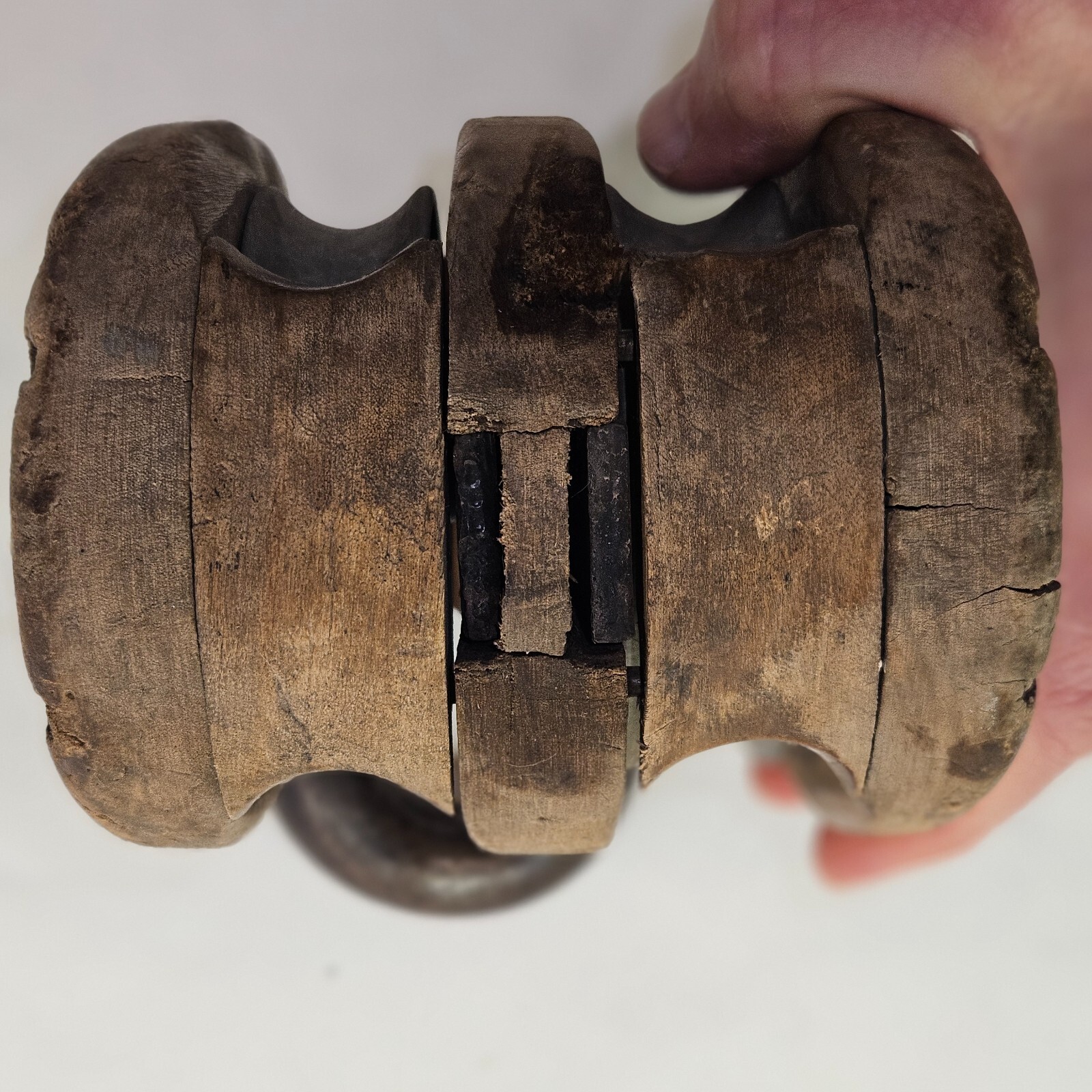 Vintage 1930s-40’s Boston and Lockport Block & Tackle Pulley-12″X5″X4″-