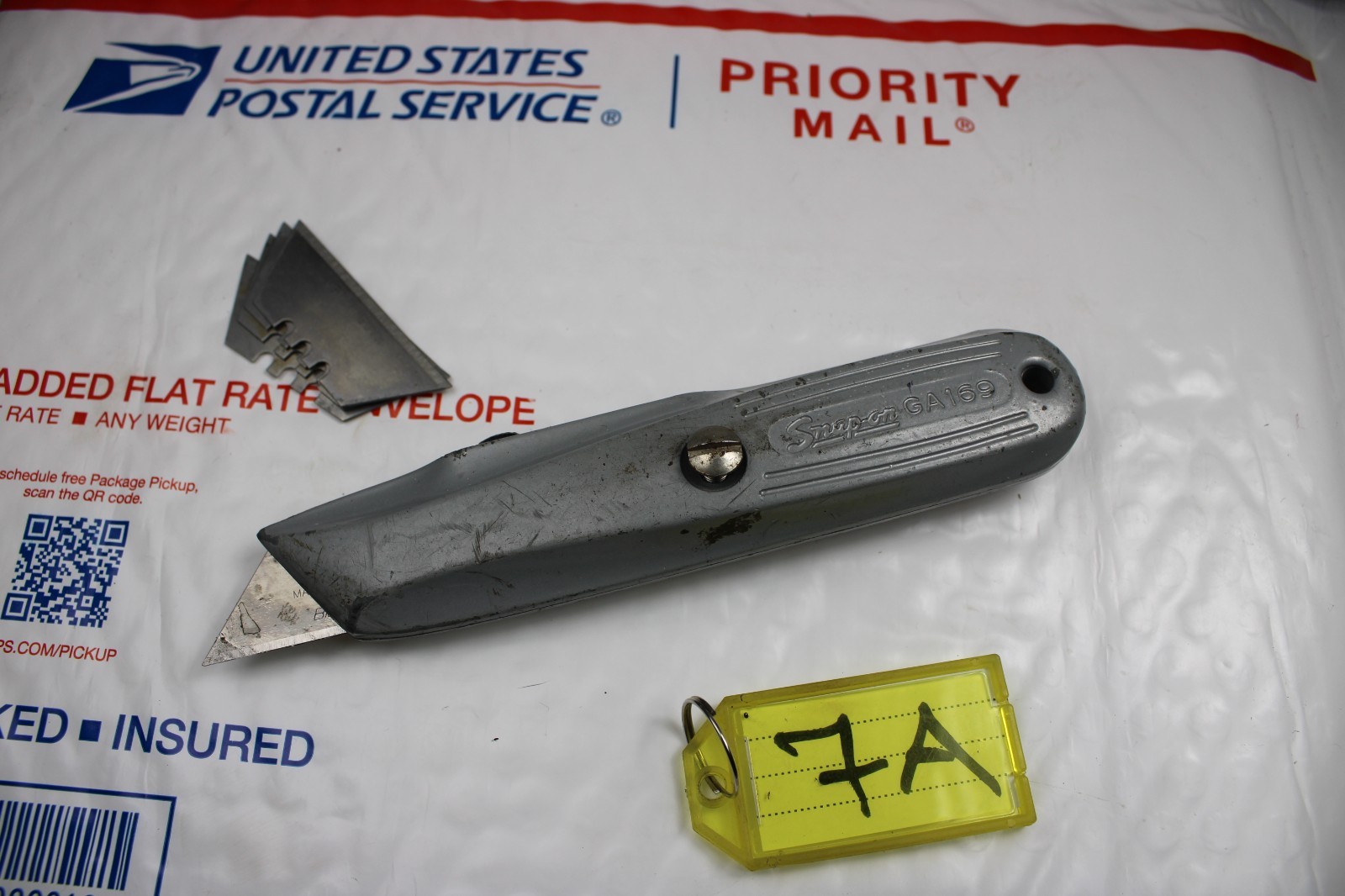 Vintage Snap On GA169 Retractable Blade Utility Knife With extra blades