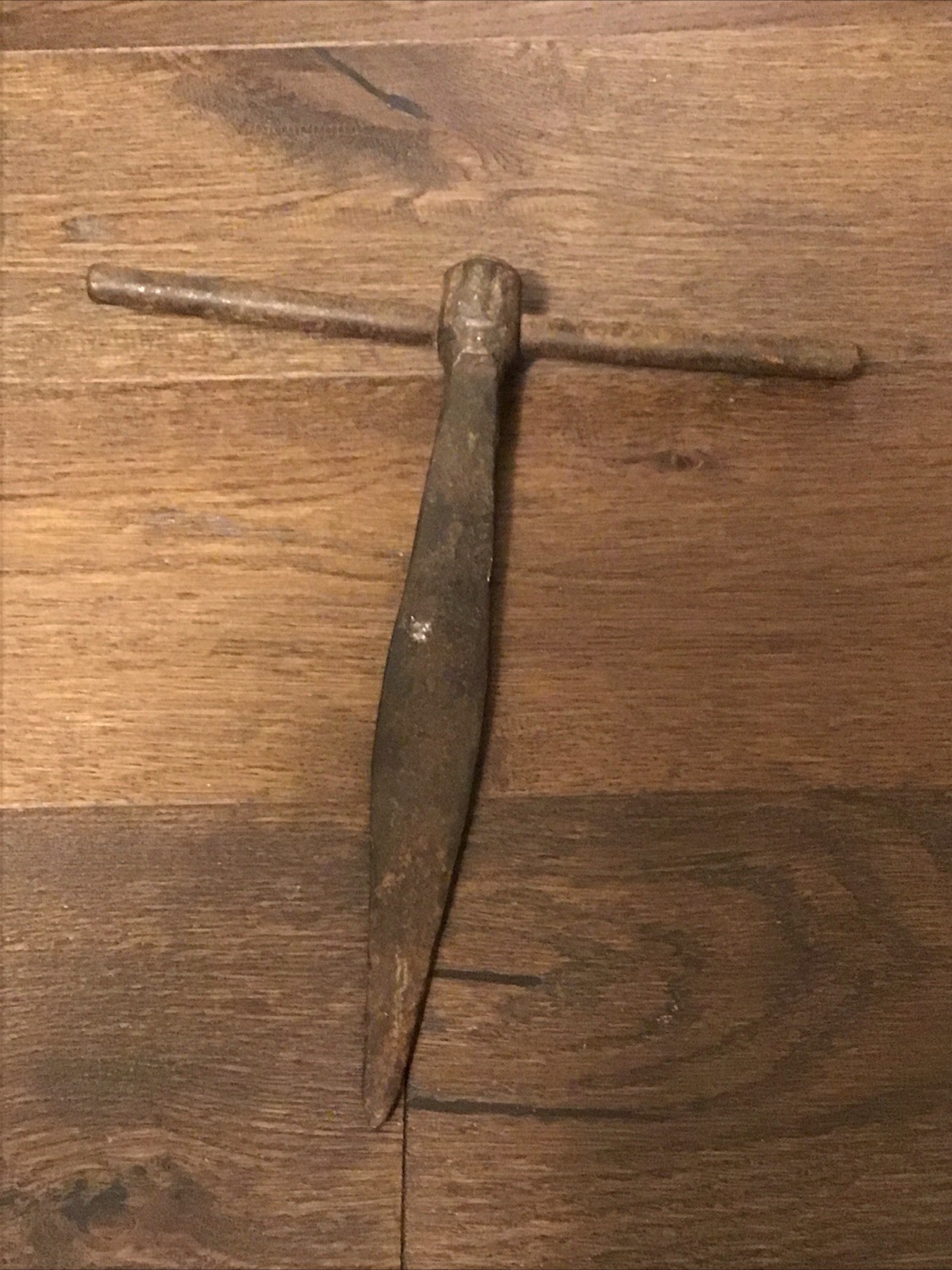 19th Century Handmade Antique Iron Ice Block Pick Farmer’s Hand Tool UNIQUE!