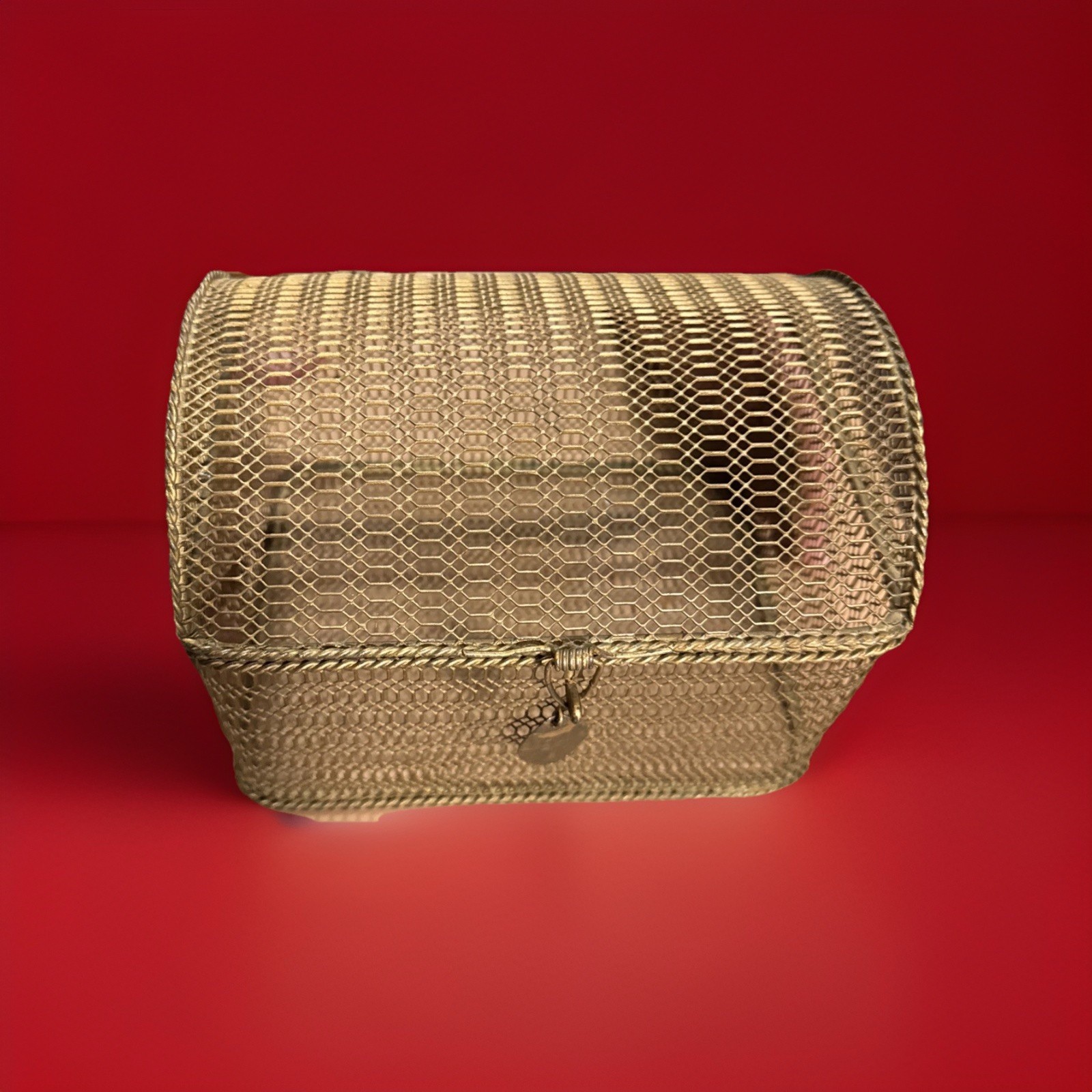 Vintage Metal Storage Box Case . As Is