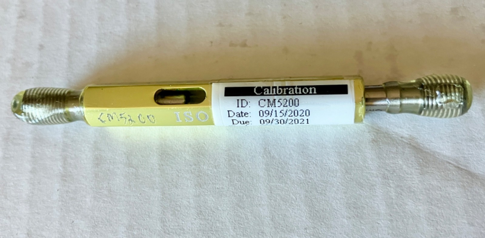 GSG M5.2 X 0.705 5V1 METRIC THREAD PLUG GAGE GO NO GO P.D.’S = 4.869 & 5.004